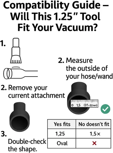 Vista 9 de MP Maresh Products - Juego de cepillo para aspiradora Soft Touch Deluxe, cerdas de pelo de caballo para limpieza de madera dura y paredes, se ajusta