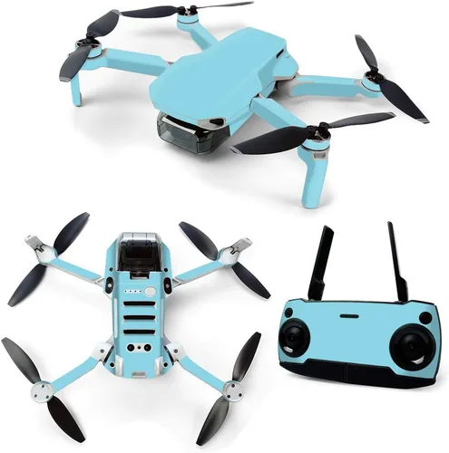 Vista 36 de MightySkins Skin para DJI Mavic Mini Drone Quadcopter portátil - Azul sólido Cubierta protectora de vinilo duradera y única Fácil de aplicar