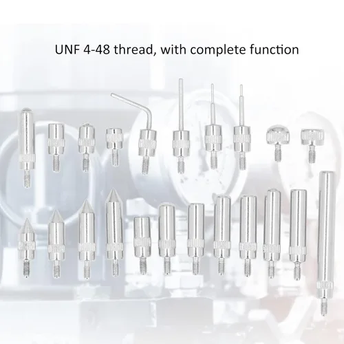 Vista 6 de Juego de 22 cabezales de prueba con indicador de dial, puntos indicadores de dial, punta de prueba de sonda de carburo con caja de almacenamiento