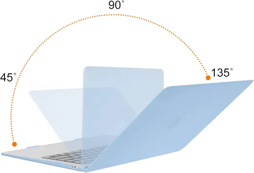 Vista 4 de MOSISO: Compatible con funda para MacBook Air de 13 pulgadas, versión 2022, 2021, 2020, 2019, 2018, Touch ID A2337 M1 A2179, A1932, funda rígida