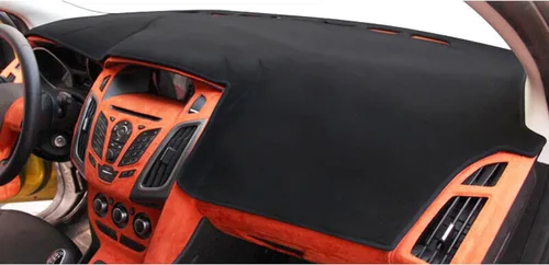 Vista 9 de Xotic Tech - Cubierta precortada de gamuza suave negra para tablero de automóvil, con parte trasera antideslizante, protector de deslumbramiento