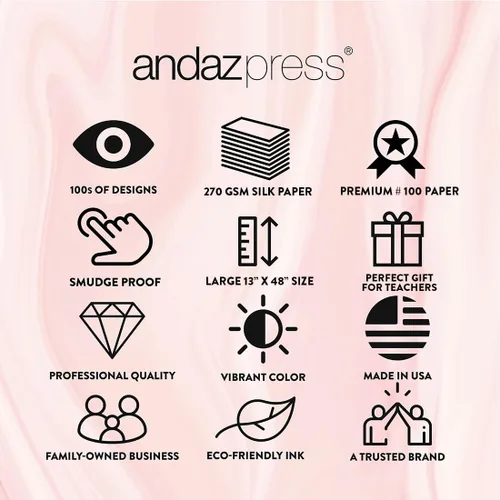 Vista 6 de Andaz Press Letrero de bienvenida para profesor personalizado de 13 x 47 pulgadas, diseño abstracto bohemio para decoración de aula