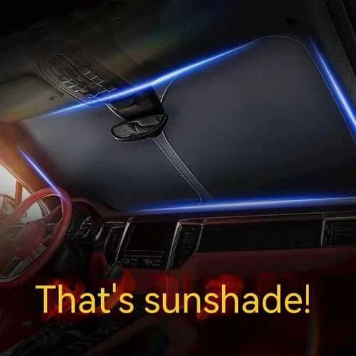 Vista 5 de Foldable Windscreen Sunshade for Honda HR-V 2023 2024 2025, Reflective Heat Blocker Front Window Ultraviolet Rays Protector Interior Shield