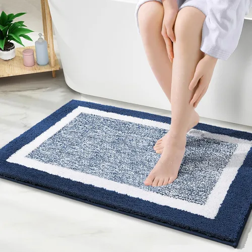 Vista 63 de OLANLY Alfombra de baño de microfibra extrasuave y absorbente, antideslizante, lavable a máquina, de secado rápido, adecuada para suelo de baño