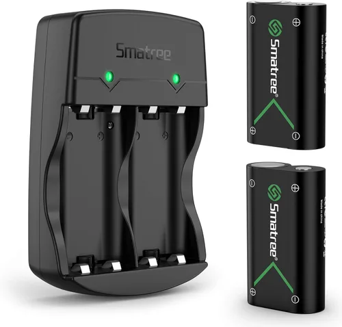 Smatree batería recargable Ni-MH de 2000mAh 2unidades Cargador de doble canal para Xbox OneXbox One S controlador inalámbrico
