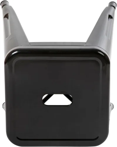 Vista 49 de Flash Furniture Taburete de metal para mesa de comedor, taburete de grado comercial Kai rojo sin espalda, silla de comedor apilable de 18 pulgadas