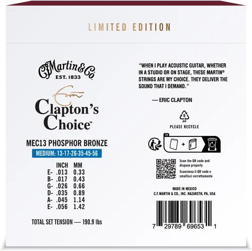 Vista 2 de Martin MEC13LTD20 Claptons Choice 20th Anniversary - Cuerdas de calibre medio