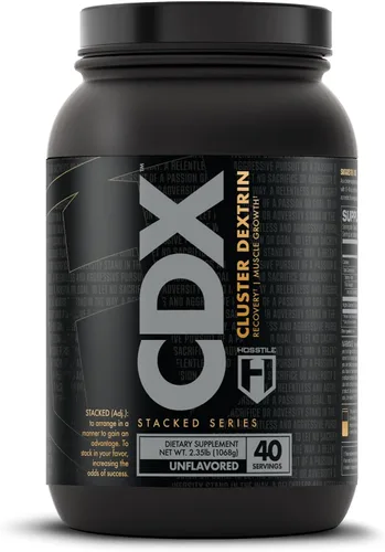 HOSSTILE CDX Cluster - Polvo de dextrina cíclica altamente ramificada HBCD, suplemento de carbohidratos para carbohidratos intra entrenamiento y