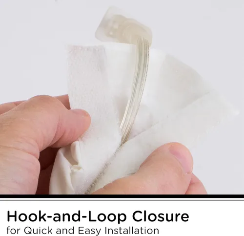 Vista 3 de Cordinate Cubierta de tela para cables, 6 pies, oculta cables, ideal para lámparas, luminarias y escritorios, gestión de cables, fácil instalación