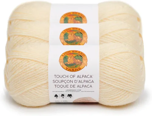 Vista 11 de Lion Brand Yarn Hilo Touch of Alpaca (1 madeja), color negro