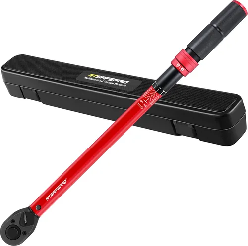Vista 17 de ATsafepro Llave Dinamométrica Digital - Impulsor de 1/2 Pulgada y 5.1-340Nm (3.8-250.8 ft-lb), Llave Dinamométrica de Servicio Pesado con Zumbador