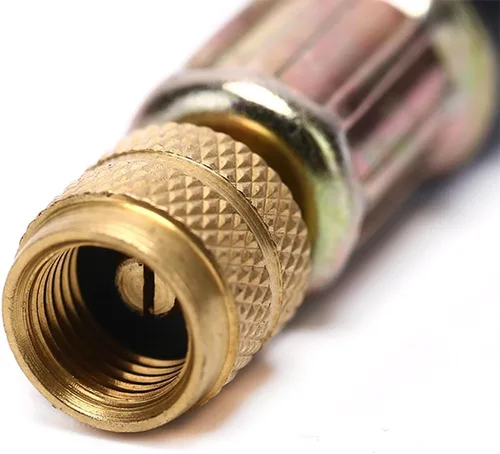 Vista 6 de BESULEN 2 adaptadores de válvula de neumático, adaptador de vástago de válvula de extensión flexible de 7.9 pulgadas, manguera de extensión de bomba