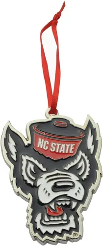 Vista 13 de Adorno navideño de metal Alabama Crimson Tide Mascot (Big Al)