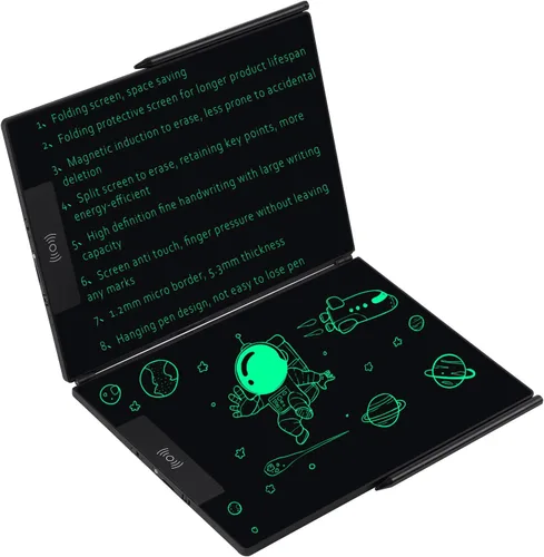 Vista 9 de Amoretti Sonnet Mini tableta de escritura LCD, almohadillas de dibujo electrónicas reutilizables borrables de 6.5 pulgadas, almohadilla electrónica
