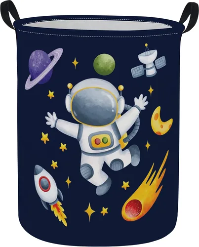 Vista 30 de ESSME Cesta de ropa sucia con diseño de arcoíris, plegable para niños, con revestimiento de polietileno impermeable, cesta de guardería para niñas