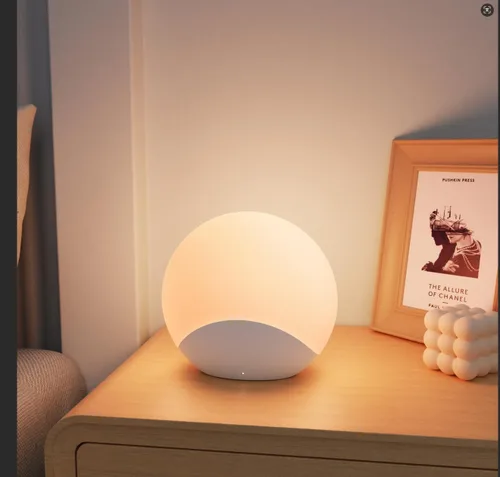 IYT Luz nocturna para bebé, luz de huevo para niños, lámpara de noche táctil de atenuación continua, 7 colores regulables, lámpara táctil de