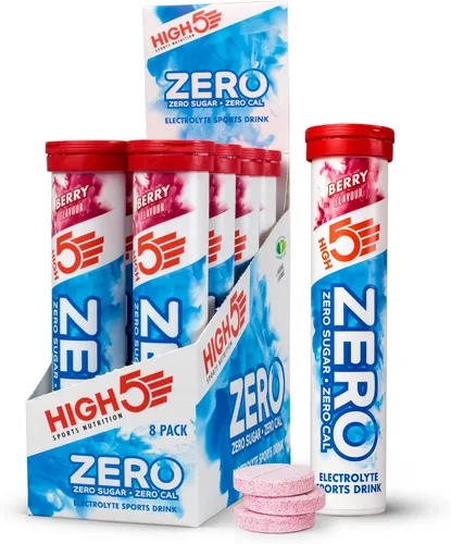 HIGH 5 Tabletas de cero electrolitos, bayas, hidratación sin azúcar, 8