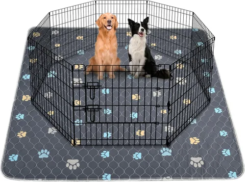 Vista 10 de Aitmexcn Almohadilla lavable de Navidad para perros, 2 almohadillas de Navidad de 31 x 36 pulgadas, súper absorbentes, reutilizables, almohadillas