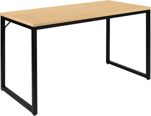 Vista 11 de Flash Furniture Clifton - Escritorio moderno para computadora de oficina con estantes de almacenamiento superior e inferior, escritorio