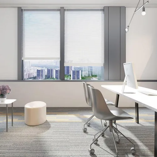 Vista 5 de Changshade BLD23WT64A - Persianas horizontales sin cordones, 23 pulgadas de ancho x 64 pulgadas de alto, persianas para ventanas interiores