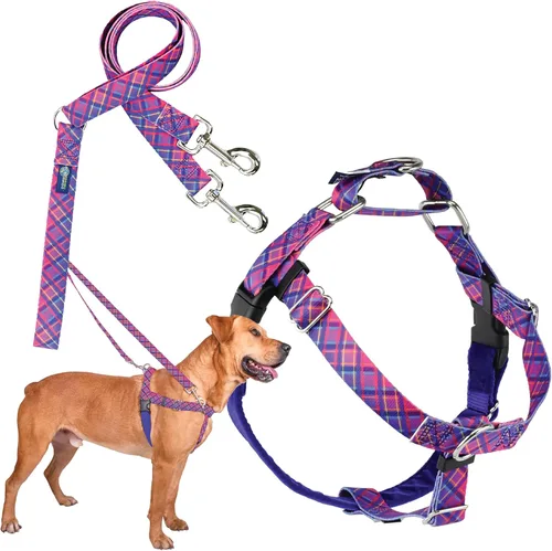 Vista 32 de 2 Hounds Design Freedom - Arnés para perro sin tirones, arnés ajustable y correa, fácil de caminar y control cómodo, se adapta a perros pequeños