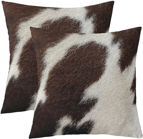 Vista 20 de Juego de 2 fundas de almohada con estampado de vaca de las tierras altas de 24 x 24 pulgadas para mujeres adultas, fundas de almohada de granja