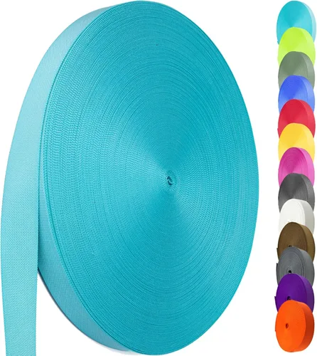 Vista 23 de Correa de nailon de 1 pulgada y 1.5 pulgadas, correa de nailon resistente de 12 yardas, correa duradera para equipo de interior o exterior