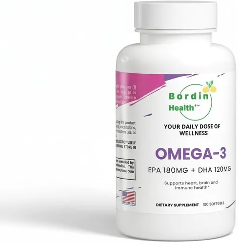 Aceite de pescado de triple fuerza Omega-3 de primera calidad, 1000 mg – Grado premium EPA 180 mg DHA 120 mg – Pescado de mar profundo capturado en