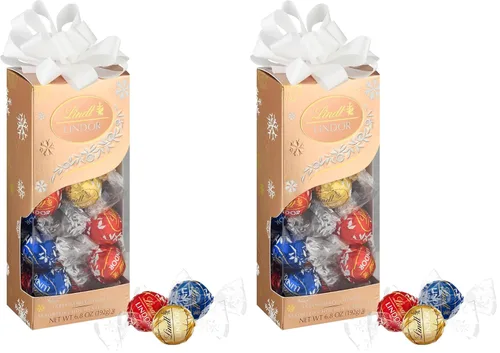 Vista 14 de Lindt Lindor - Trufas de chocolate extra oscuro 60 %, caramelo de chocolate negro con centro de trufa suave y derretida, ideal para regalar, 5.1