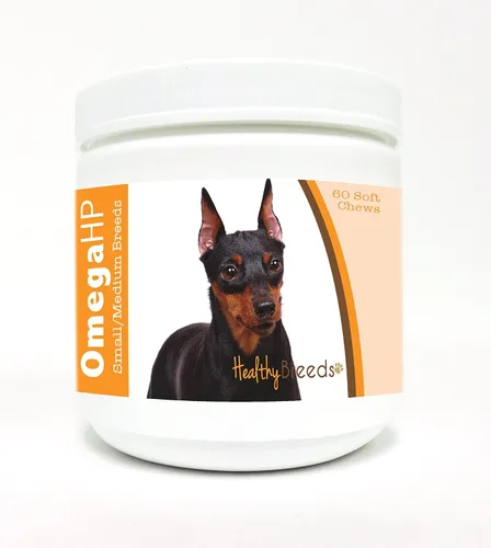 Vista 80 de Healthy Breeds Siberian Husky Omega HP - Masticables suaves para piel y pelaje, 90