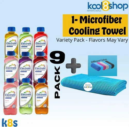Vista 3 de Electrolit KOOL8SHOP Infinite Deals - Paquete variado de sabores que pueden variar bebidas de hidratación con electrolitos, botellas de plástico