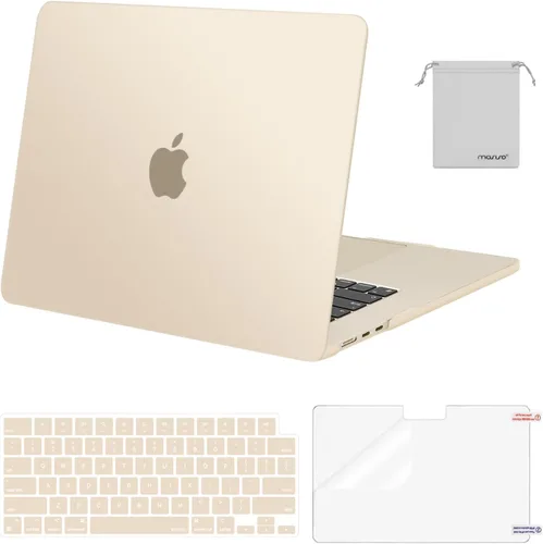 Vista 12 de MOSISO Funda resistente a los arañazos compatible con MacBook Air de 15 pulgadas M5 2026 M4 2025 M3 M2 2024 2023 A3448 A3241 A3114 A2941, carcasa