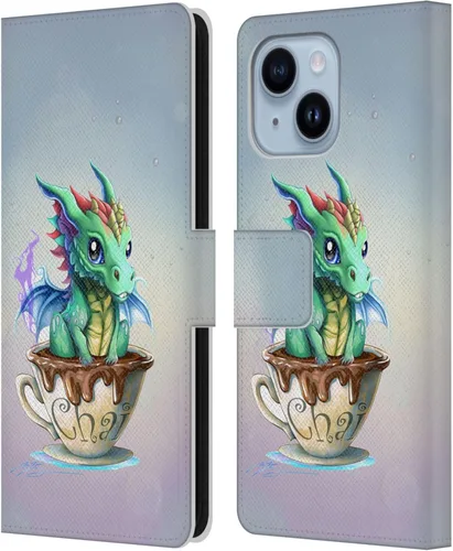 Vista 123 de Head Case Designs Officially Licensed Ruth Thompson Boba Tea Cup O Dragons Leather Wallet Case Compatible with Apple iPhone 7 Plus / 8 Plus