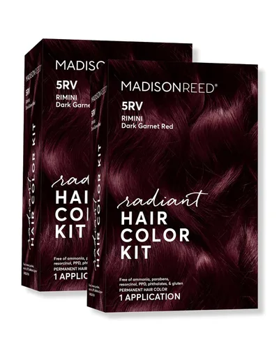 Vista 23 de Madison Reed - Kit de tinte radiante para el cabello, tinte permanente para el cabello, 100 % cobertura de canas, sin amoníaco, rojo Trieste 5NRM