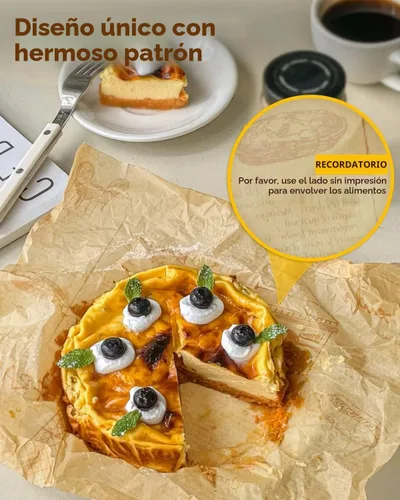 Vista 8 de Katbite 100 piezas de papel de envoltorio para sándwich, forros para cesta de alimentos de 12x12 pulgadas, papel de pergamino para hornear a prueba