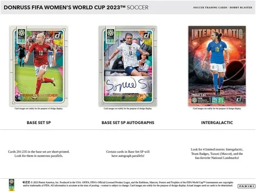 Vista 2 de Caja de cartas coleccionables de fútbol de la Copa Mundial de la FIFA 2023 para mujeres
