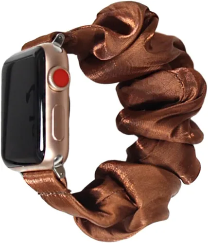 Vista 13 de Scrunchie - Correa elástica para Apple Watch Series 9 8 7 6 5 4 3 2 1 SE Ultra, correa de reloj para iWatch de 1.929 in 1.772 in 1.614 in 1.496 in