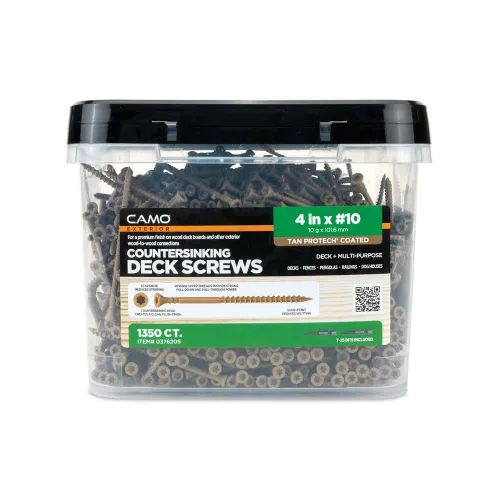 Vista 9 de CAMO 3-1/2" X #10 - Tornillo de cubierta de 1350 unidades de COUNTERSINKING