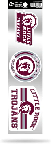 Vista 92 de NCAA - Juego de calcomanías retro Spirit de 3 piezas