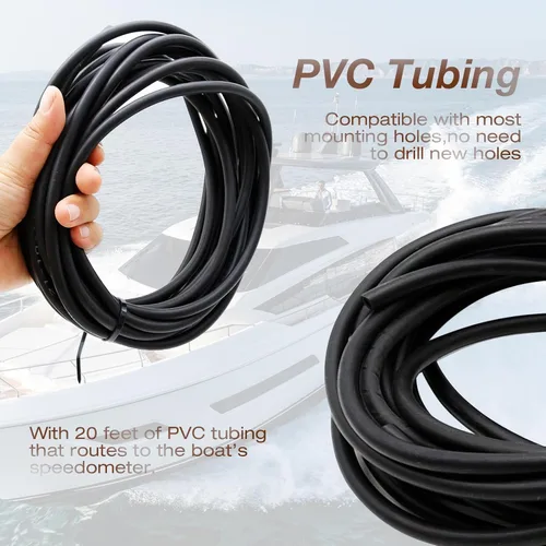 Vista 3 de UOIENRT Kit de velocímetro y Pitot para barco marino con tubo de PVC de 20 pies, montaje automático de tubo de elevación hasta 80 MPH