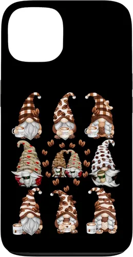 Vista 7 de Novelty Coffee Graphic For Women And Men Funny Gnome Case for iPhone 16