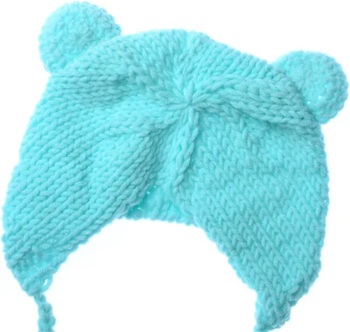 Vista 4 de Accesorios para fotografías de bebés recién nacidos, gorro de lana y muñecos de oso