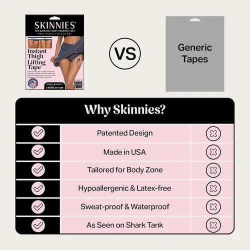 Vista 6 de Instant Lifts Skinnies - Cinta de brazo patentada y fabricada en Estados Unidos, cinta de levantamiento de brazos para brazos flácidos, invisible