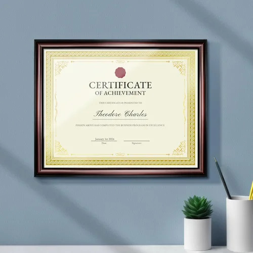 Vista 7 de SUNEE 50 hojas de papel de certificado – Borde de lámina dorada en blanco, 8.5 x 11 pulgadas para diploma, certificados, premios de participación