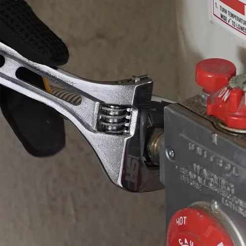 Vista 7 de STEELHEAD Llave ajustable de boca ancha de 10 pulgadas con extremo de trinquete integrado de 72 dientes, 12 puntos y 0.669 in, engranaje de 72