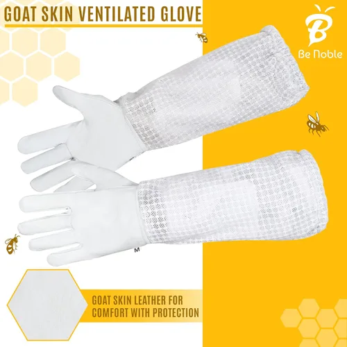 Vista 6 de Traje de apicultura profesional de 3 capas – Traje de abeja protector resistente para un manejo seguro y eficiente de la apicultura.