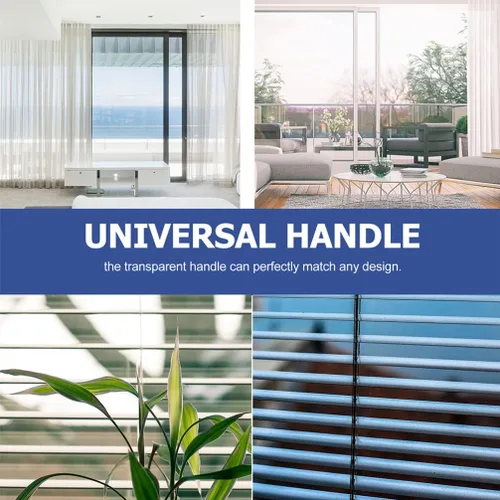 Vista 7 de DOITOOL Abridor automático de persianas, 8 piezas de repuesto para persianas verticales de plástico transparente con gancho y agarre, accesorio