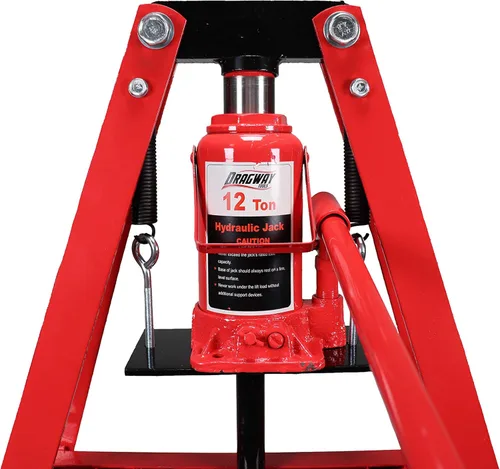 Vista 4 de Prensa hidráulica de 12 toneladas con marco A con placas de prensa