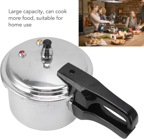 Vista 3 de Olla a presión, 7.1 in inferior 3L Mini cocina de sopa de acero inoxidable para inducción de estufa de gas