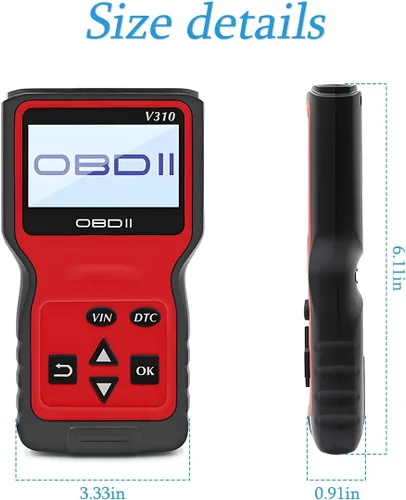 Vista 2 de AUCELI Lector de códigos de escáner OBD2 para verificación del motor del automóvil, herramienta de diagnóstico CAN, lectura y borrado de códigos
